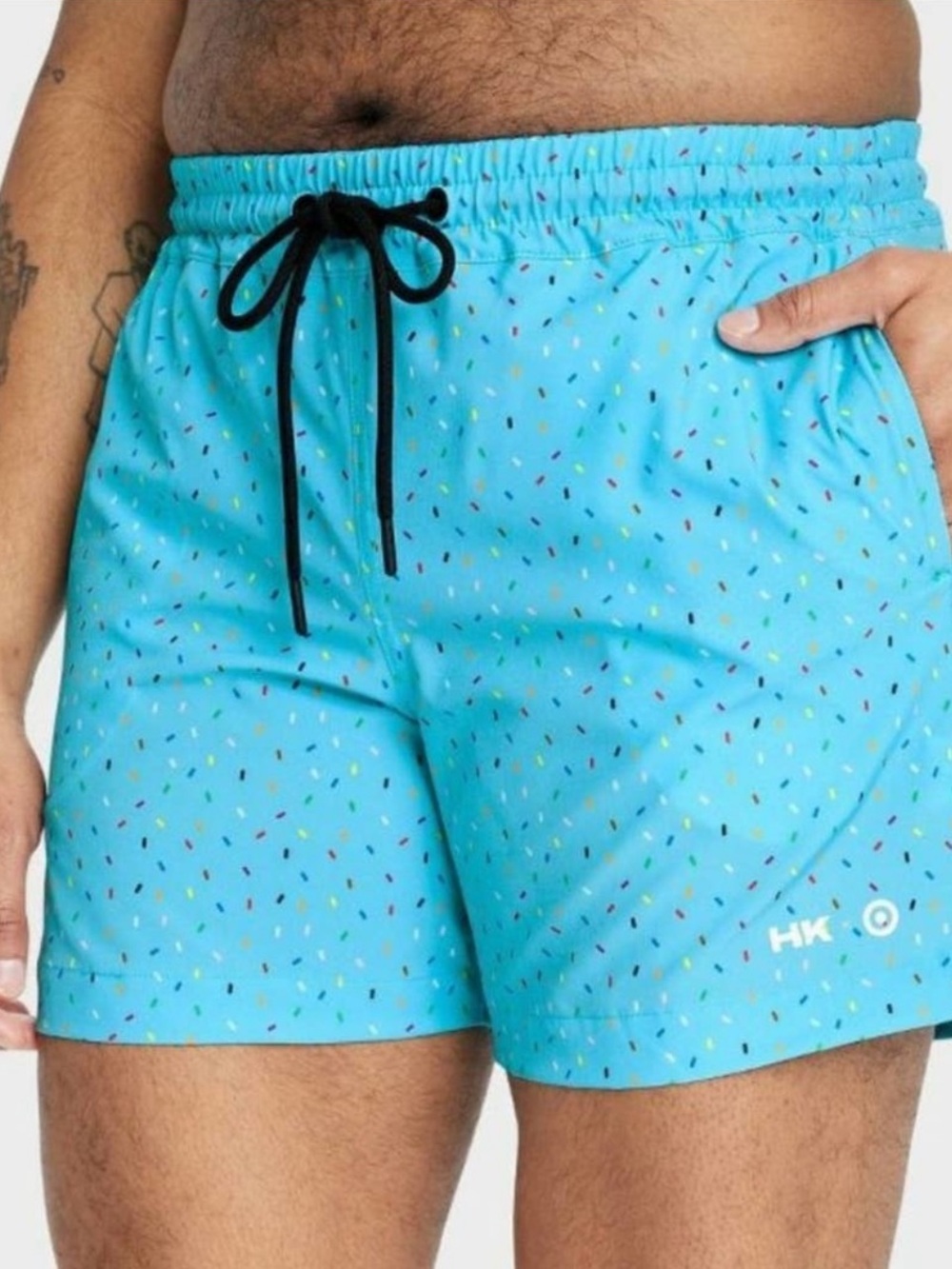 NEW Target x HumanKind Sprinkle Dot Pride Swim Shorts XL Blue NWT